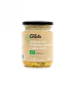 Quinoa con verduras, cúrcuma y curry, Carlota Organic
