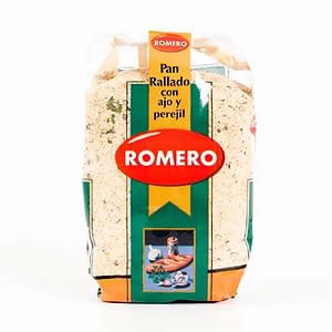 Pan rayado con ajo y perejil, Pastas alimenticias Romero