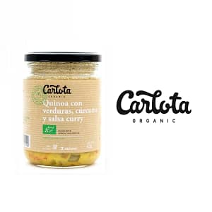 Quinoa con verduras, cúrcuma y curry, Carlota Organic
