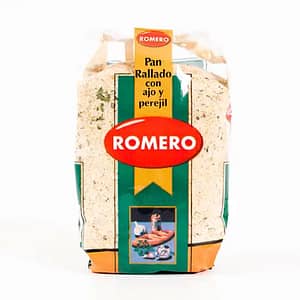 Pan rayado con ajo y perejil, Pastas alimenticias Romero