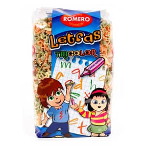Letras Tricolor (Pasta Infantil), Pastas Alimenticias Romero